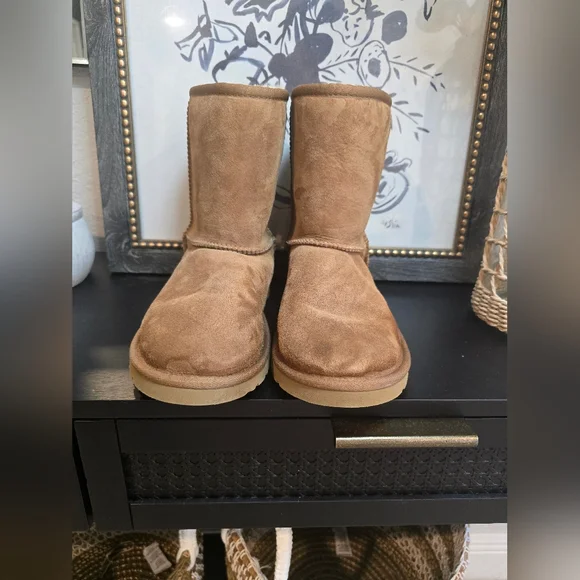 Ugg Australia Brown Suede Shearling Boots